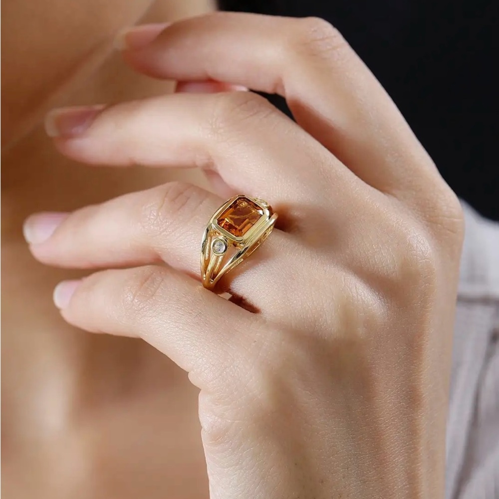 CLOSEOUT - Premium Santa Ana Madeira Citrine Ring.  NWT